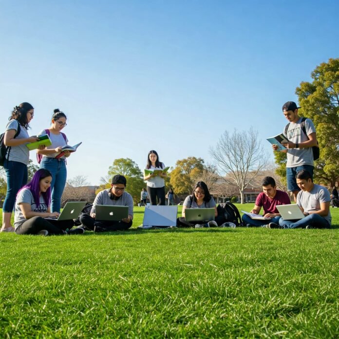 College Students on Campus