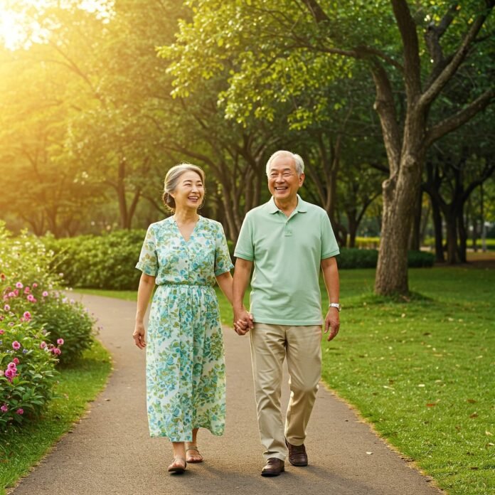 Retired Couple Enjoying Financial Freedom