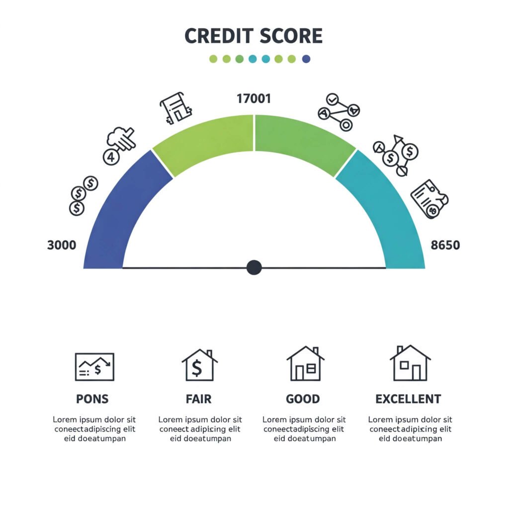 Credit Score Range Infographic