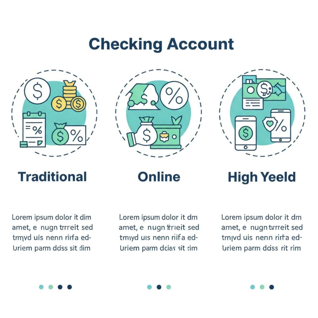 Checking Account Types Comparison Infographic