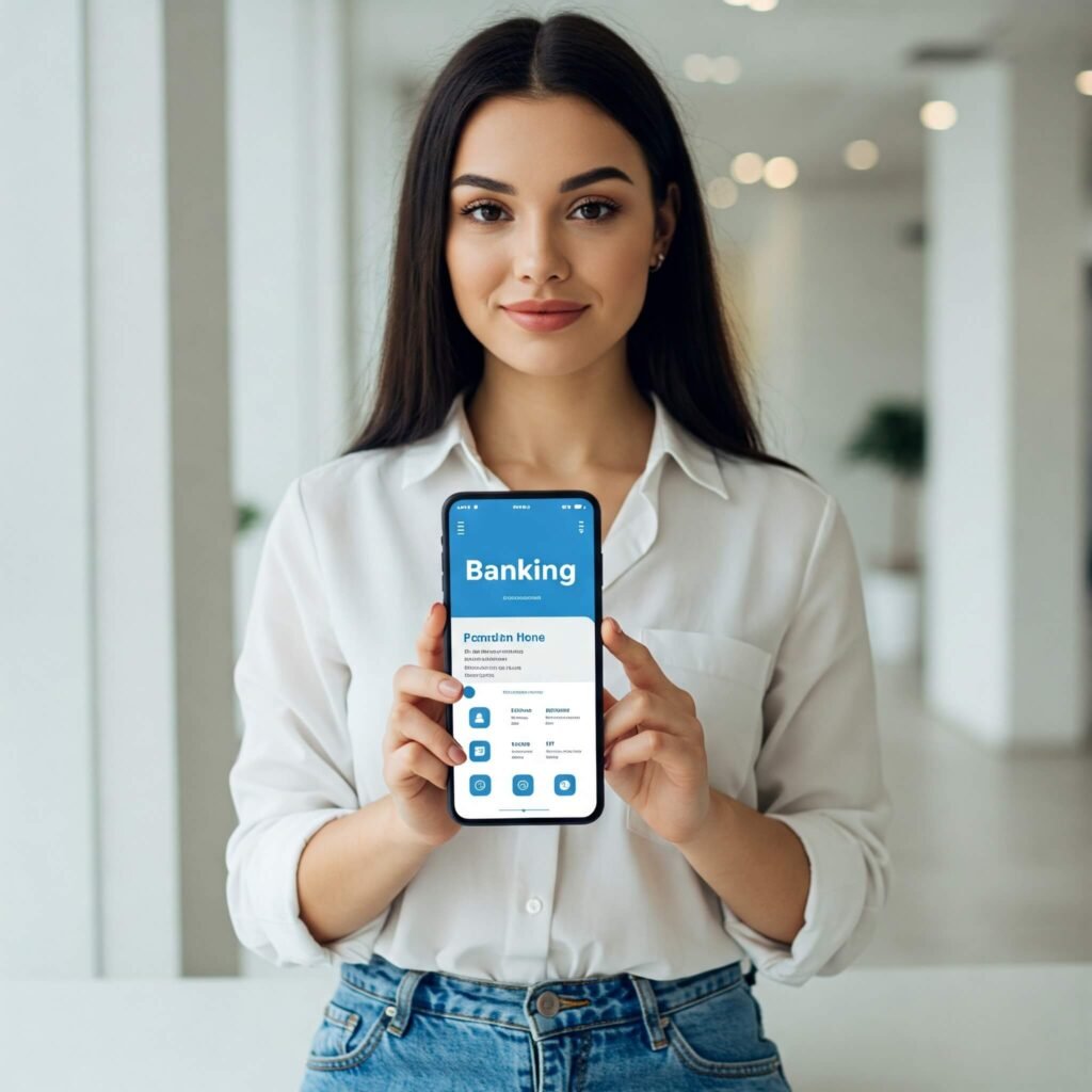 Banking App on Smartphone: Easy Finance