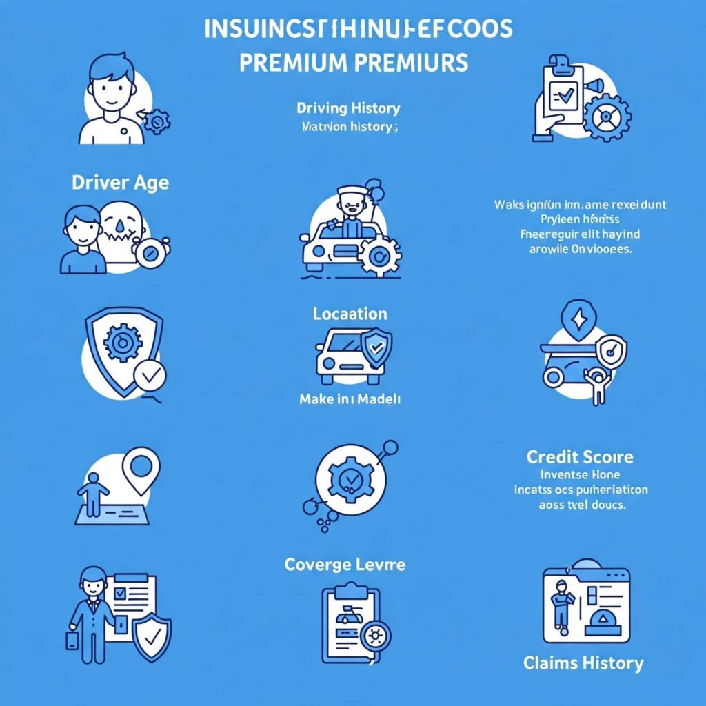 Insurance Premium Factors Infographic