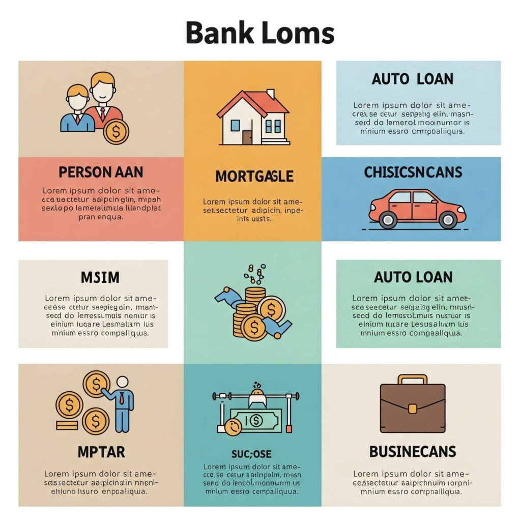 Types of Bank Loans Infographic