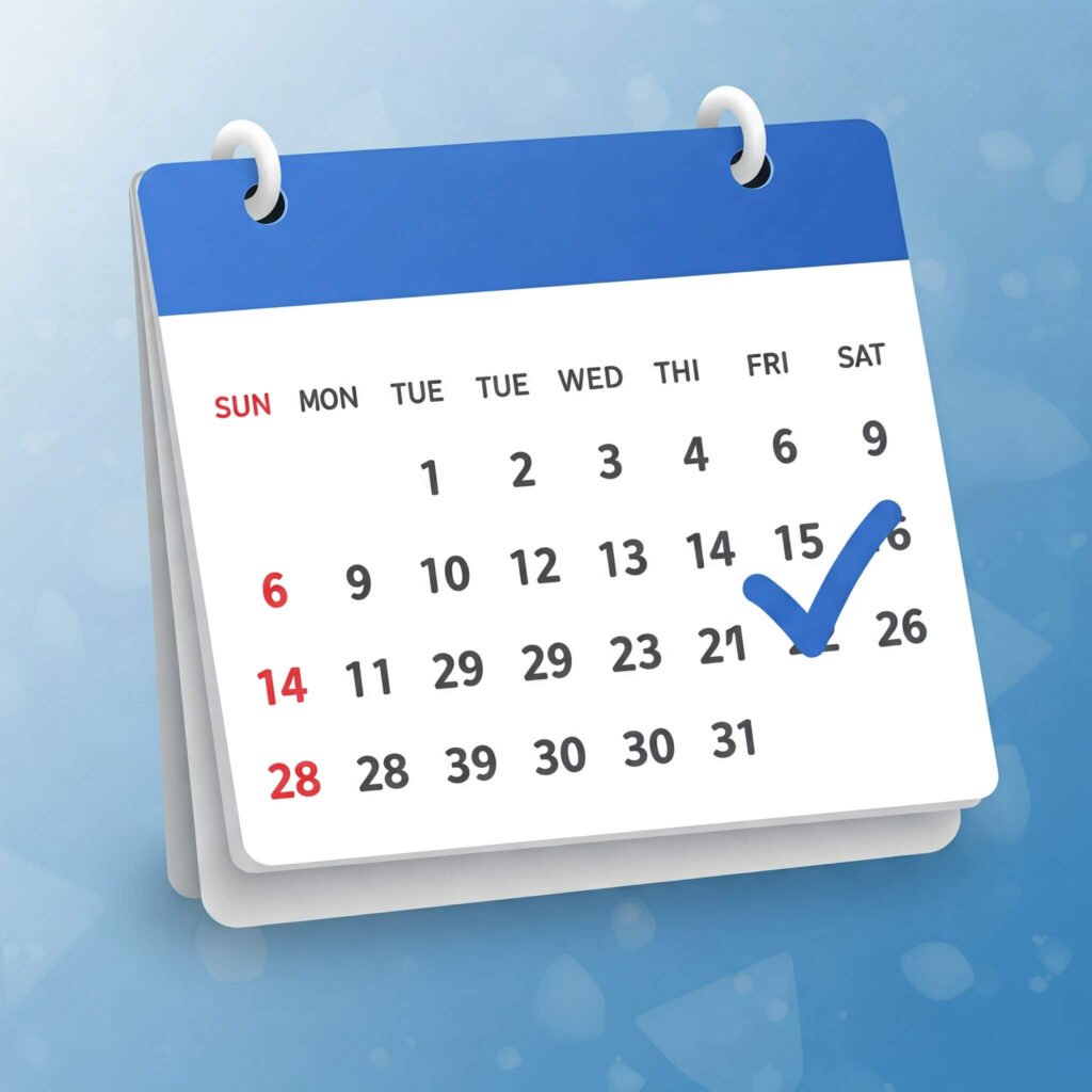 Payment Due Date Calendar