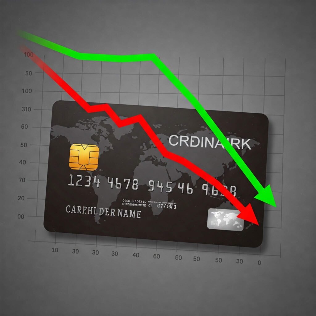 Credit Card Debt Reduction Graph