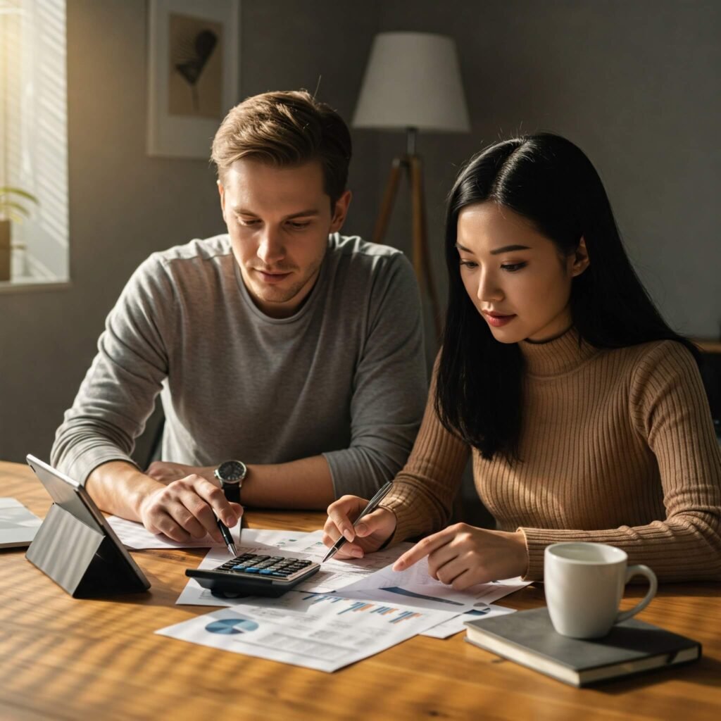 Couple Planning Finances Together