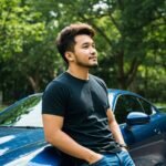 Top Car Insurance Tips to Help You Save Money Confident Driver, Bright Car, Financial Freedom Image