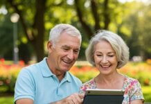 How to Use a Retirement Calculator to Plan for Your Future? Carefree Retirement: Couple Planning Finances on Tablet